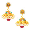 Sukkhi Incredible Laxmi Peacock Laxmi Temple Gold Plated Necklace Set For Women-4