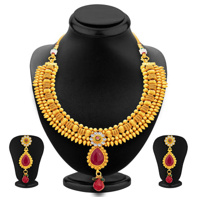 Sukkhi Astonishing Gold Plated Necklace Set For Women-1