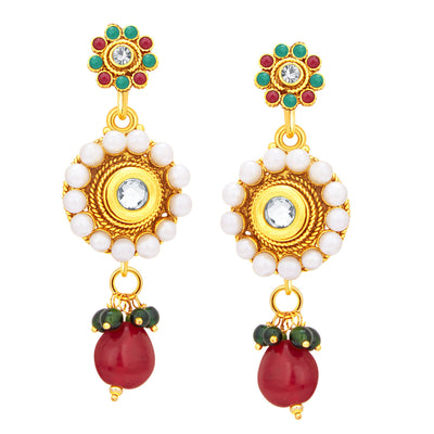 Sukkhi Designer Gold Plated Necklace Set For Women-4