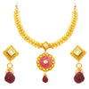 Sukkhi Beguiling Gold Plated Kundan Necklace Set For Women