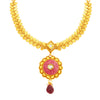 Sukkhi Beguiling Gold Plated Kundan Necklace Set For Women-2