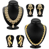 Sukkhi Ethnic Gold Plated Set Of 2 AD Necklace Set Combo For Women
