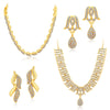 Sukkhi Ethnic Gold Plated Set Of 2 AD Necklace Set Combo For Women-1