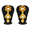 Sukkhi Glimmery Three String Jalebi Gold Plated Kundan Necklace Set For Women-5