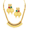 Sukkhi Exquitely Laxmi Coin Temple Gold Plated Set of 3 Necklace Set Combo For Women-3
