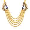Sukkhi Graceful Five String Peacock Gold Plated Necklace Set For Women-2