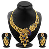 Sukkhi Appealing Peacock Gold Plated AD Necklace Set For Women-1