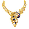 Sukkhi Appealing Peacock Gold Plated AD Necklace Set For Women-2