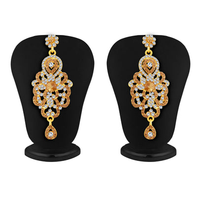 Sukkhi Glorious LCT Stone Gold Plated AD Necklace Set For Women-4