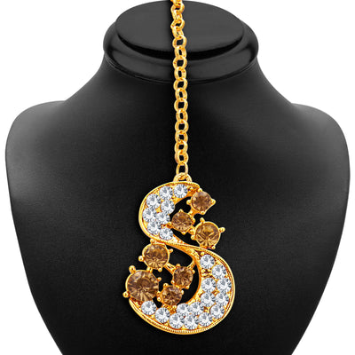 Sukkhi Splendid LCT Stone Gold Plated AD Necklace Set For Women-6