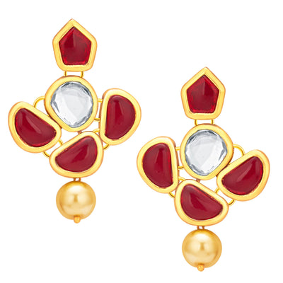 Sukkhi Appealing Gold Plated Kundan Necklace Set For Women-4