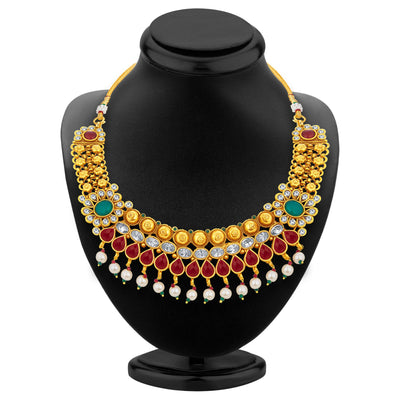 Sukkhi Magnificent Gold Plated Necklace Set For Women-3