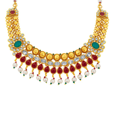 Sukkhi Magnificent Gold Plated Necklace Set For Women-2