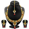 Sukkhi Fine Gold Plated American Diamond Necklace Set For Women-1