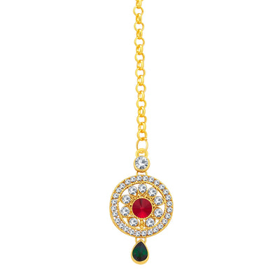 Sukkhi Sublime Gold Plated AD Necklace Set For Women-7