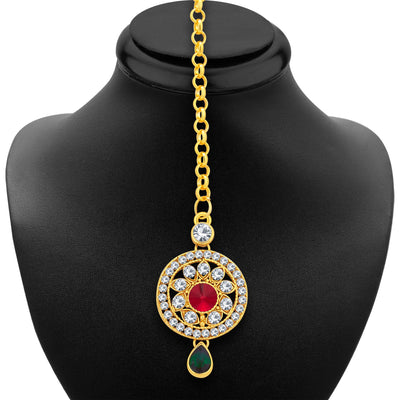 Sukkhi Sublime Gold Plated AD Necklace Set For Women-6