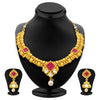 Sukkhi Exotic Invisible Setting Gold Plated American Diamond Necklace Set For Women-1