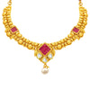 Sukkhi Exotic Invisible Setting Gold Plated American Diamond Necklace Set For Women-2