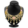 Sukkhi Shimmering Gold Plated AD Necklace Set For Women-2