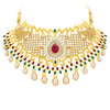Sukkhi Fancy Gold Plated AD Necklace Set For Women-3