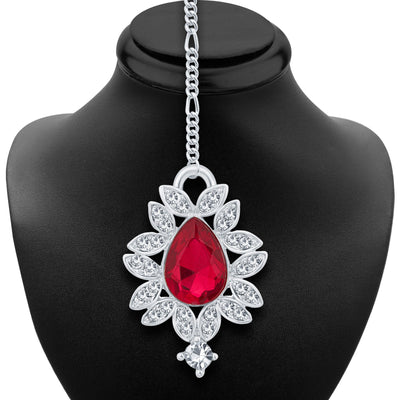 Sukkhi Classic Rhodium Plated AD Necklace Set For Women-6