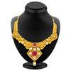 Sukkhi Brilliant Gold Plated American Diamond Necklace Set For Women-3