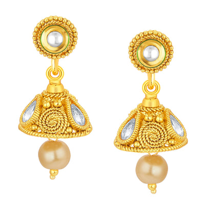 Sukkhi Exquitely Jalebi Gold Plated Necklace Set For Women-4
