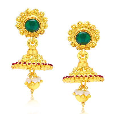 Sukkhi Shimmering Gold Plated Necklace Set For Women-2