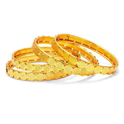 Sukkhi Glamorous Temple Jewellery Gold Plated Coin Bangle For Women-1