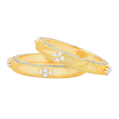 Sukkhi Delightful Gold Plated AD Bangle For Women-1