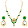 Sukkhi Divine Gold Plated AD Set of 2 Necklace Set Combo For Women-2