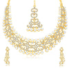 Sukkhi Fabulous Gold Plated AD Necklace Set For Women-1