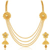 Sukkhi Dazzling Jalebi 4 String Gold Plated Set of 2 Necklace Set Combo For Women-5