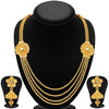 Sukkhi Dazzling Jalebi 4 String Gold Plated Set of 2 Necklace Set Combo For Women-4