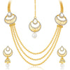Sukkhi Graceful 3 String Gold Plated Necklace Set For Women-3
