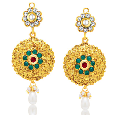 Sukkhi Dazzling Jalebi Gold Plated Necklace Set For Women-2