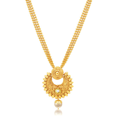 Sukkhi Pleasing Gold Plated Necklace Set For Women-1