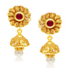 Sukkhi Modish Jalebi Gold Plated Kundan Necklace Set For Women-2