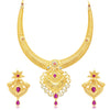 Sukkhi Marvellous Gold Plated AD Necklace Set For Women
