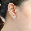 Sukkhi Surveen Chawla Collections Sublime Gold and Rhodium Plated Cubic Zirconia Stone Studded Ear cuff