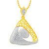 Sukkhi Enchanting Gold and Rhodium Plated Pendant Set With Chain-1