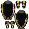 Sukkhi Pretty 4 String Gold Plated Set of 2 Necklace Set Combo For Women