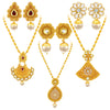 Sukkhi Fancy Jalebi Gold Plated Set of 3 Necklace Set Combo For Women