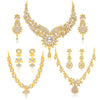 Sukkhi Intricately Gold Plated AD Set of 3 Necklace Set Combo For Women-1
