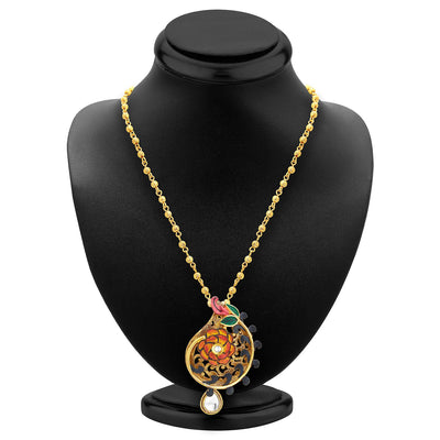 Sukkhi Modern Gold Plated Pendant Set For Women-2