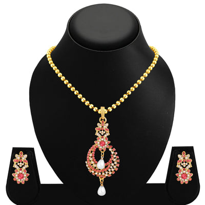 Sukkhi Glorious Gold Plated Pendant Set For Women-1