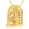 Pissara Cubic Zirconia Studded Ganesha Pendant With Chain(42013RAKCZK280_GP)-1