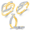 Sukkhi Exotic Gold Plated CZ Set of 3 Ladies Ring Combo For Women