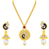 Sukkhi Charming Peacock Gold Plated Kundan Pendant Set For Women