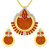 Sukkhi Classic Gold Plated AD Pendant Set For Women